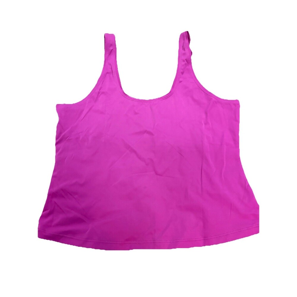 Parade Camisole Tank Top Purple Magenta Smooth Cami Scoop Neck Medium